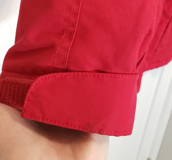 LANDS' END Insulated Winter Coat Hooded Red Size L/P 14-16 Nylon Polyester - Picture 15 of 15